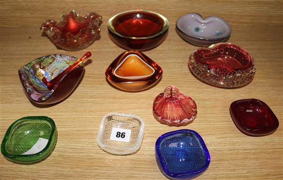 Murano glass dishes